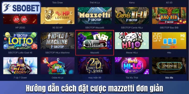 đặt cược Mazzetti