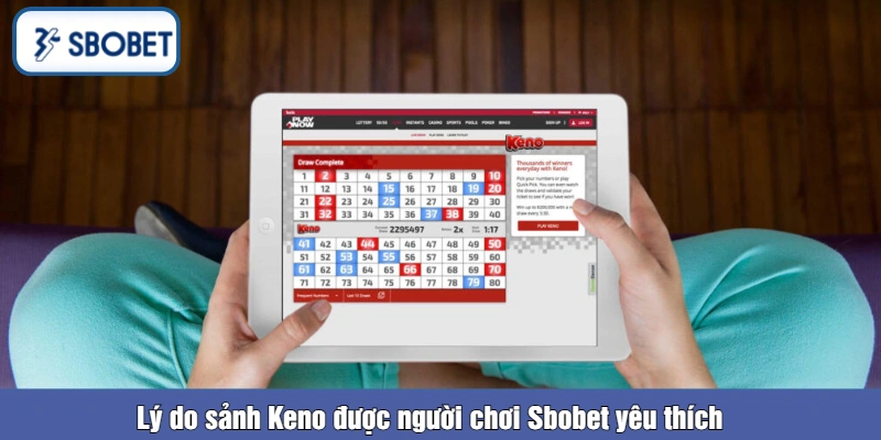 Lý do sảnh Keno được người chơi Sbobet yêu thích