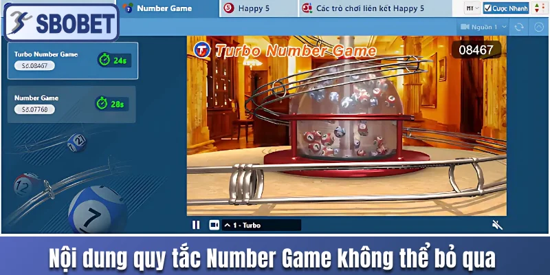 Nội dung quy tắc Number Game không thể bỏ qua